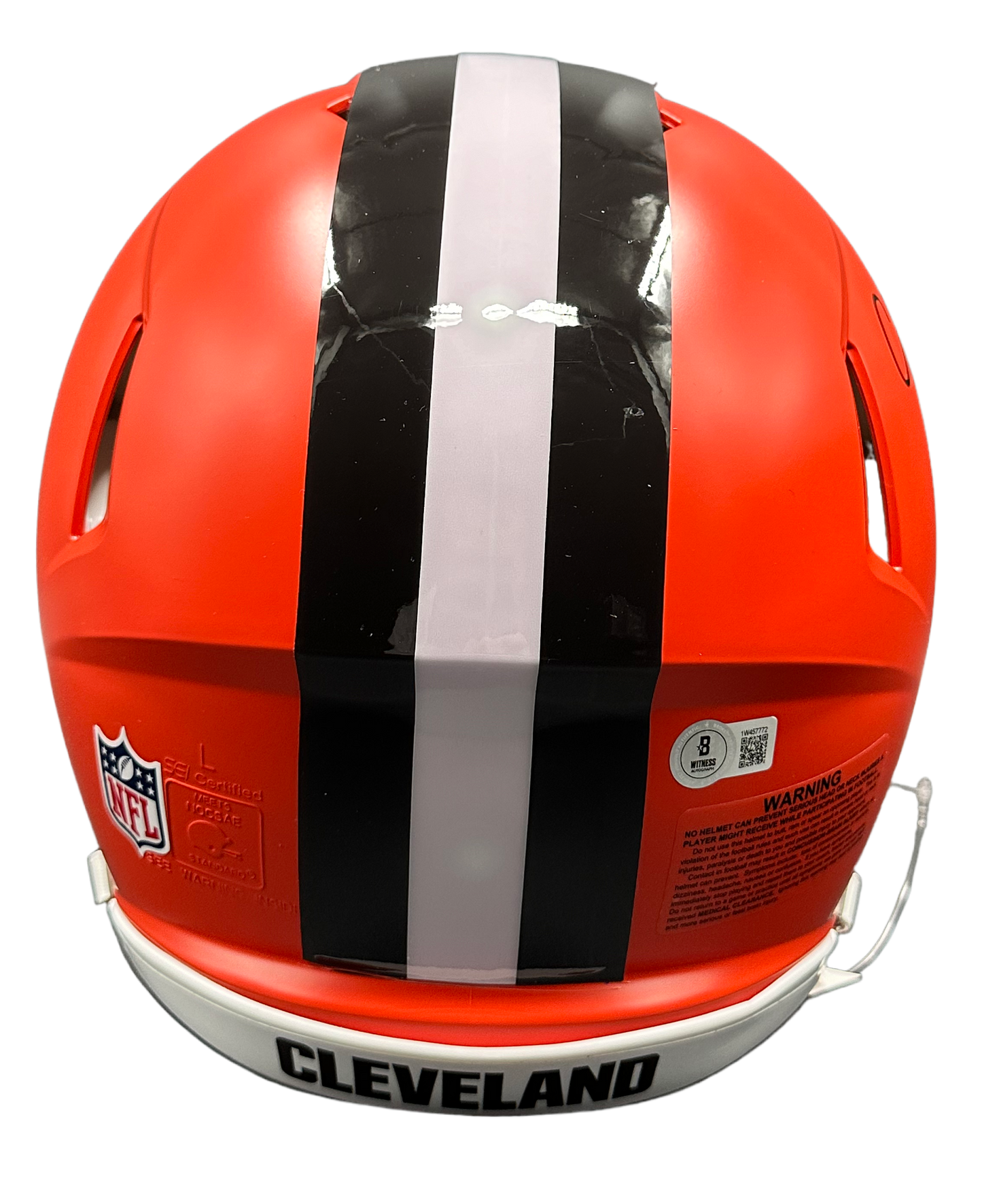 Cleveland Browns Nick Chubb Hand Signed Autographed Full Size Authentic Current Style Speed Helmet Beckett COA