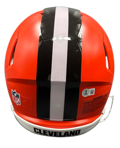 Cleveland Browns Nick Chubb Hand Signed Autographed Full Size Authentic Current Style Speed Helmet Beckett COA