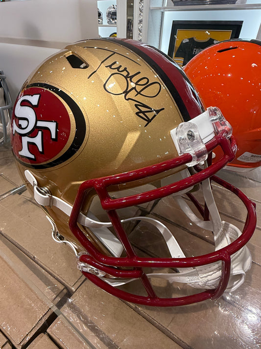 San Francisco 49ers Terrell Owens Signed Autographed Full Size Helmet JSA COA