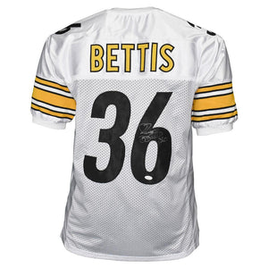 Pittsburgh Steelers Jerome Bettis Hand Signed Autographed Custom White Jersey JSA COA