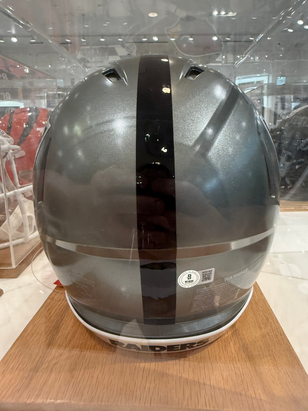 Las Vegas Raiders Brock Bowers Signed Autographed Full Size Authentic Helmet BAS COA