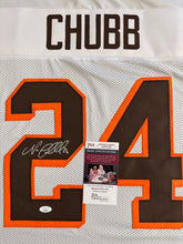 Load image into Gallery viewer, Cleveland Browns Nick Chubb Hand Signed Autographed Custom Jersey JSA COA