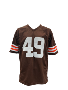 Carson Schwesinger Signed Autographed Cleveland Browns Custom Jersey Coa