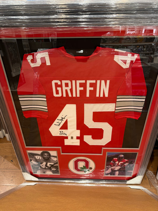The Ohio State Buckeyes Archie Griffin Signed Autographed Jersey Custom Framed COA