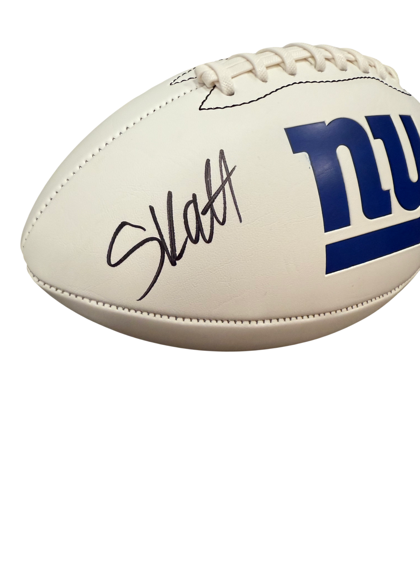 Cam Skattebo Signed Autographed New York Giants Logo Football Fanatics COA
