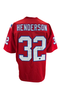 TreVeyon Henderson New England Patriots Signed Autographed Custom Jersey PROVA Coa