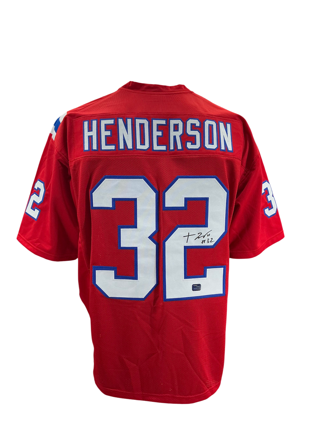 TreVeyon Henderson New England Patriots Signed Autographed Custom Jersey PROVA Coa