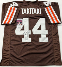 Load image into Gallery viewer, Cleveland Browns SIONE TAKITAKI Signed Jersey JSA COA