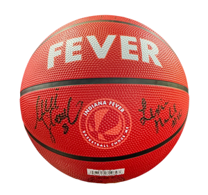 SOPHIE CUNNINGHAM LEXIE HULL SIGNED AUTOGRAPHED WNBA INDIANA FEVER BASKETBALL SWAU COA