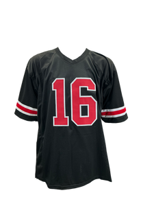 J.T. Barrett Ohio State Buckeyes Signed Autographed Custom Jersey Prime Time Witness COA
