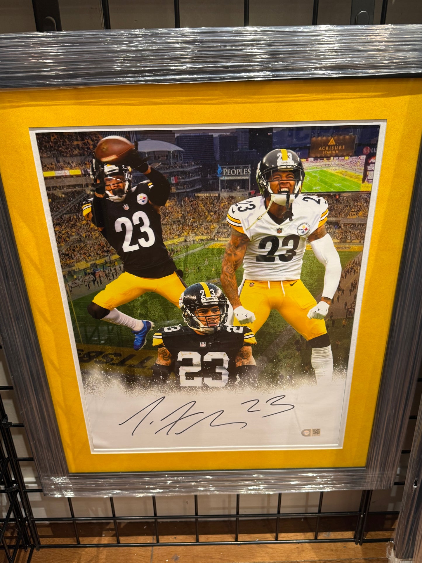 Pittsburgh Steelers Joe Haden Signed Autographed 16x20 Photo Custom Framed Five Star COA