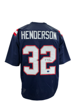 Load image into Gallery viewer, TreVeyon Henderson New England Patriots Signed Autographed Custom Jersey PROVA Coa