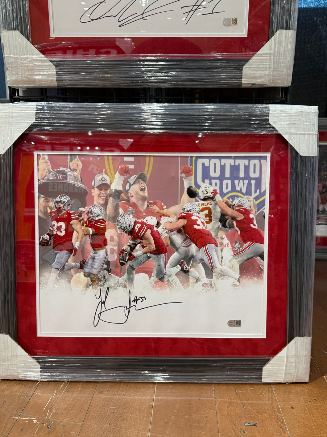 The Ohio State Buckeyes Jack Sawyer Signed Autographed 16x20 Photo Custom Framed Swau COA