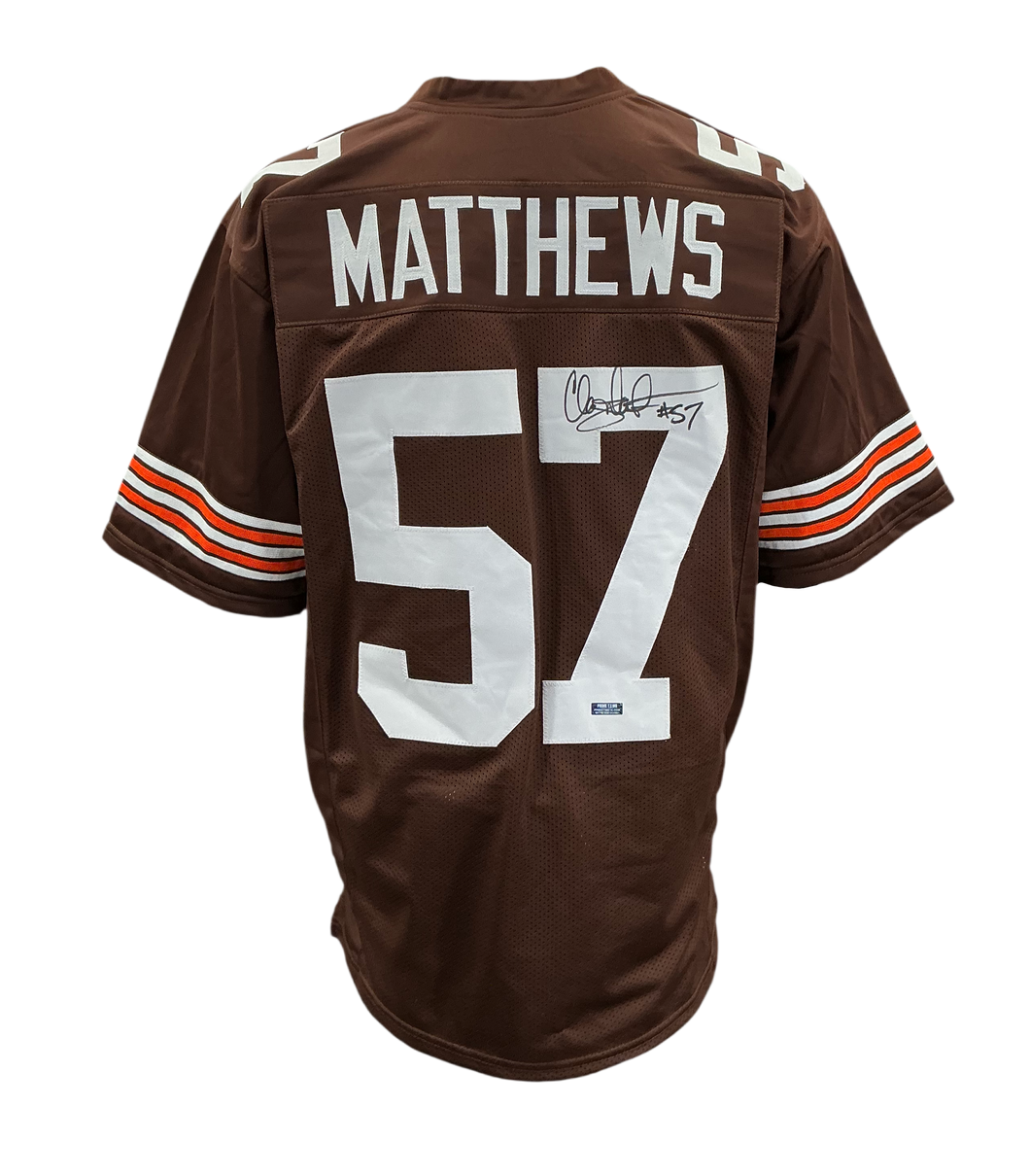 Clay Matthews Signed Autographed Cleveland Browns Custom Jersey Coa