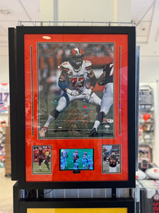 Cleveland Browns Joe Thomas Hand Signed Autographed 16x20 Photo Custom Framed JSA COA