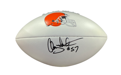Clay Matthews Signed Autographed Cleveland Browns Logo Football COA