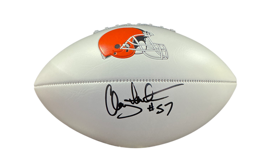 Clay Matthews Signed Autographed Cleveland Browns Logo Football COA