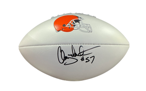 Clay Matthews Signed Autographed Cleveland Browns Logo Football COA