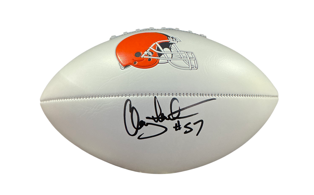 Clay Matthews Signed Autographed Cleveland Browns Logo Football COA