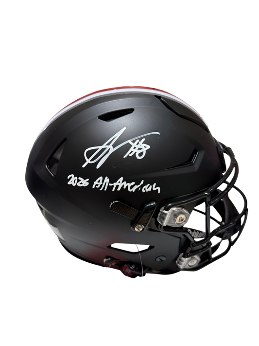Arvell Reese Signed Autographed Ohio State Buckeyes Full Size Authentic Speed Flex Helmet With “2025 ALL- AMERICAN” Inscription Prime Time Witness COA