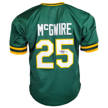 Load image into Gallery viewer, Oakland A’s Mark McGWIRE Hand Signed Autographed Custom Green Jersey JSA COA