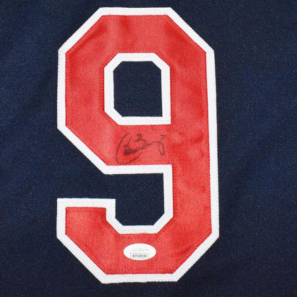 Cleveland Indians Carlos Baerga Hand Signed Autographed Custom Blue Jersey JSA COA