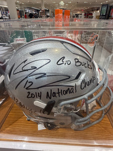 The Ohio State Buckeyes Cardale Jones Signed Autographed Full Size Authentic Speed Flex Helmet Five Star COA