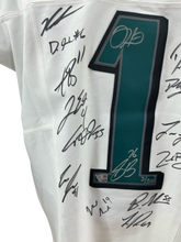 Load image into Gallery viewer, Eagles Super Bowl LIX Champs Signed Jalen Hurts Elite Jersey w/10 Autos - LE 50