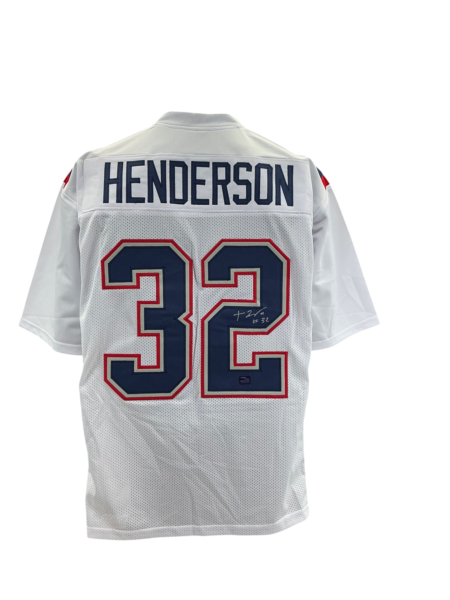 TreVeyon Henderson New England Patriots Signed Autographed Custom Jersey PROVA Coa