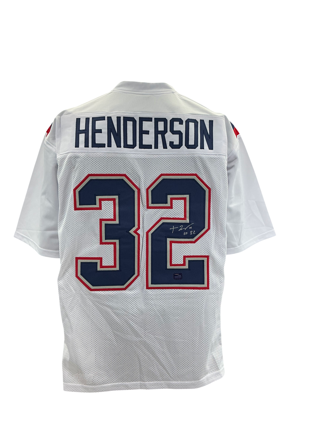 TreVeyon Henderson New England Patriots Signed Autographed Custom Jersey PROVA Coa