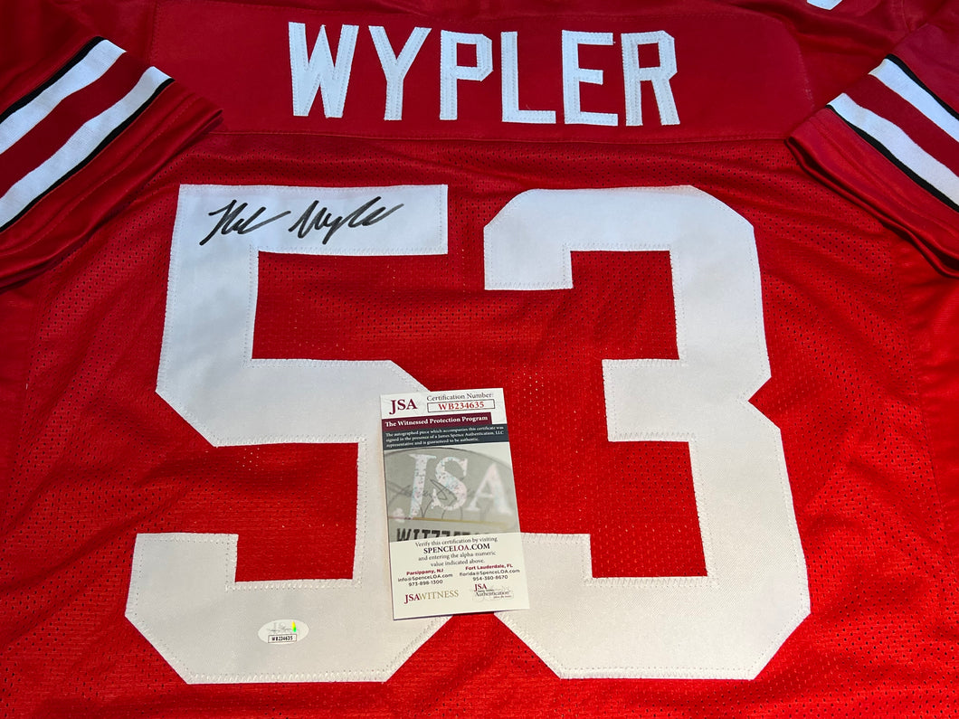 Ohio State Luke Wypler Hand Signed Autographed Custom Jersey JSA COA