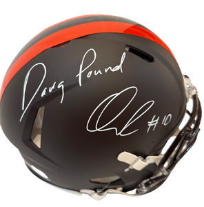 Quinshon Judkins Signed Autographed Cleveland Browns Alpha Dawg Authentic Speed Helmet With “Dawg Pound” Inscription Swau COA