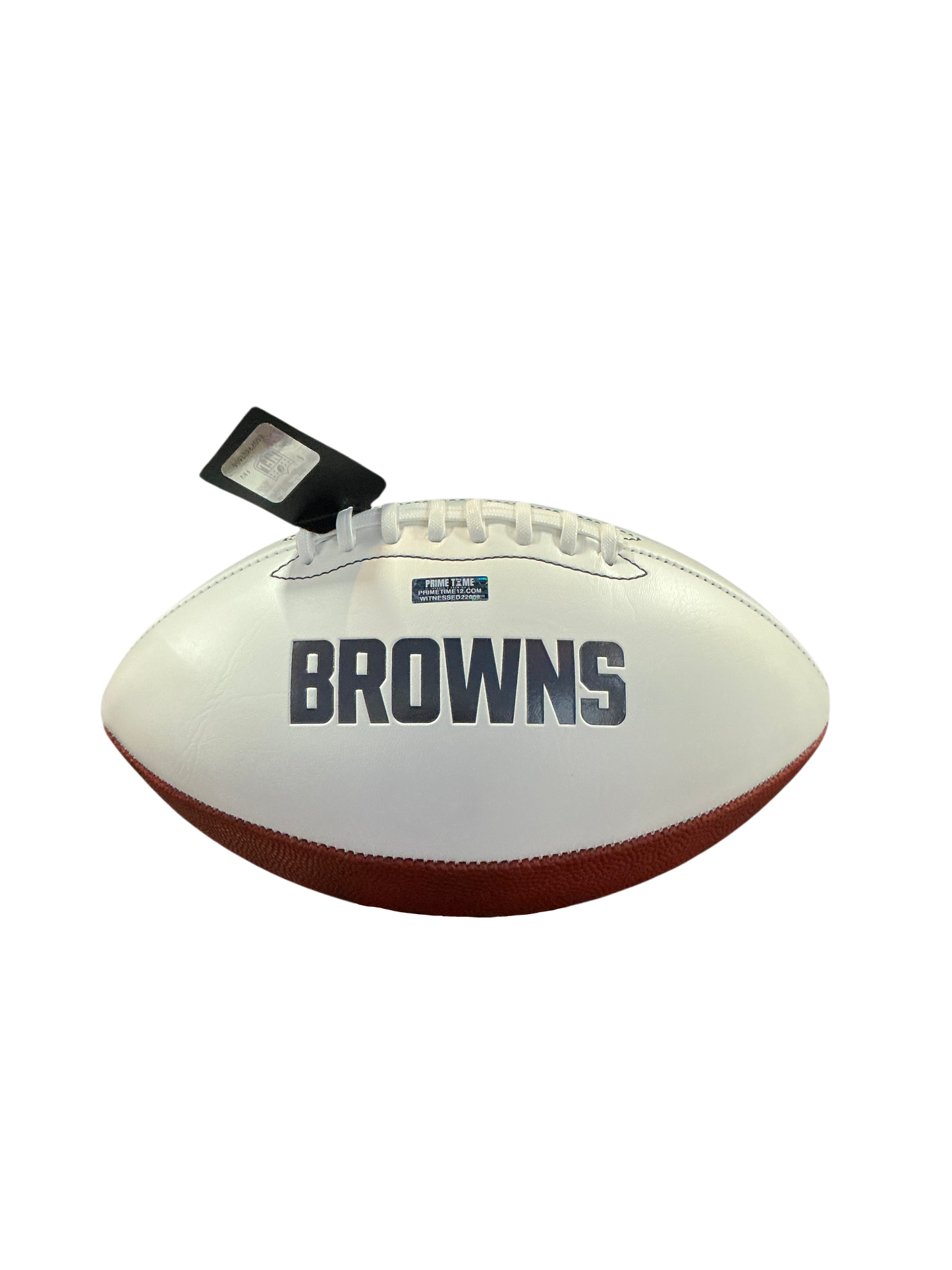 Ozzie Newsome Signed Autographed Cleveland Browns Logo Football COA
