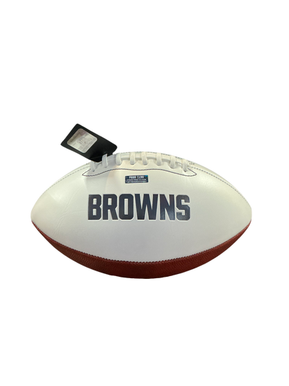 Ozzie Newsome Signed Autographed Cleveland Browns Logo Football COA