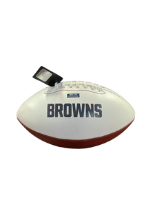 Ozzie Newsome Signed Autographed Cleveland Browns Logo Football COA