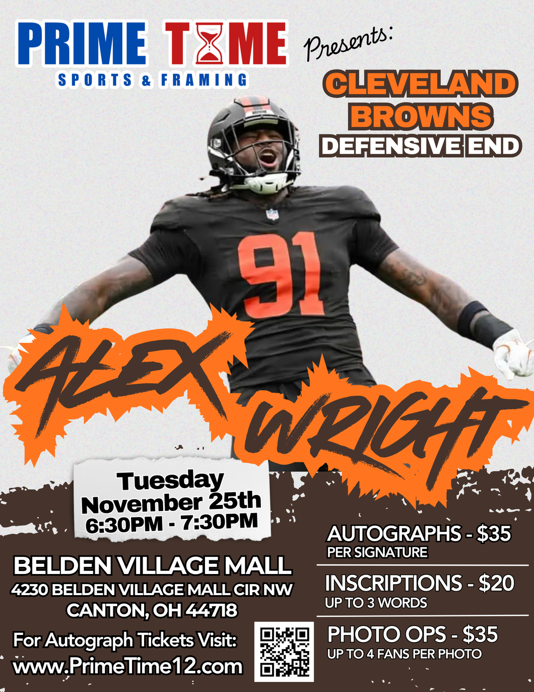 ALEX WRIGHT Pre-Sale LIMITED COMBO GET ANY 1 ITEM SIGNED & PHOTO OP