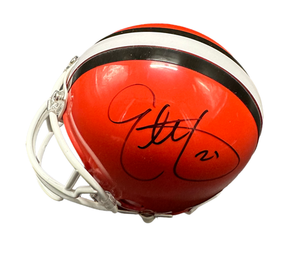 Cleveland Browns Eric Metcalf Hand Signed Autographed Mini Helmet with JSA COA