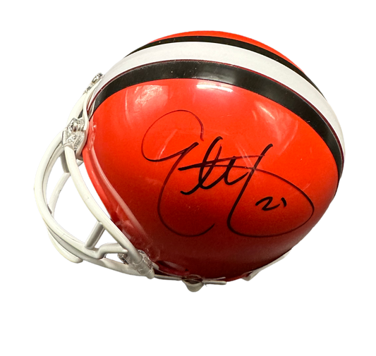 Cleveland Browns Eric Metcalf Hand Signed Autographed Mini Helmet with JSA COA