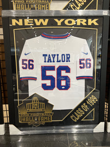 Lawrence Taylor Pro Football Hall Of Fame EXCLUSIVE CUSTOM FRAMED JERSEY JSA COA