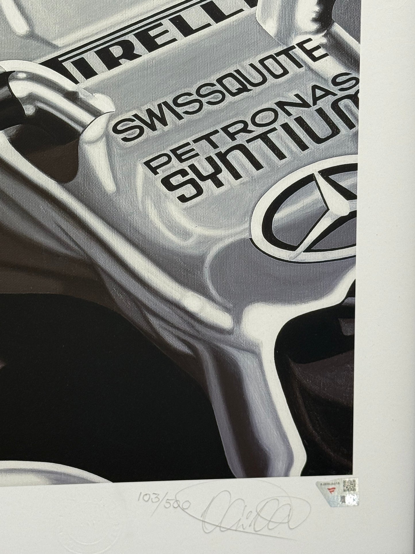 Lewis Hamilton Signed Autographed F1 Lithograph Custom Framed Fanatics COA