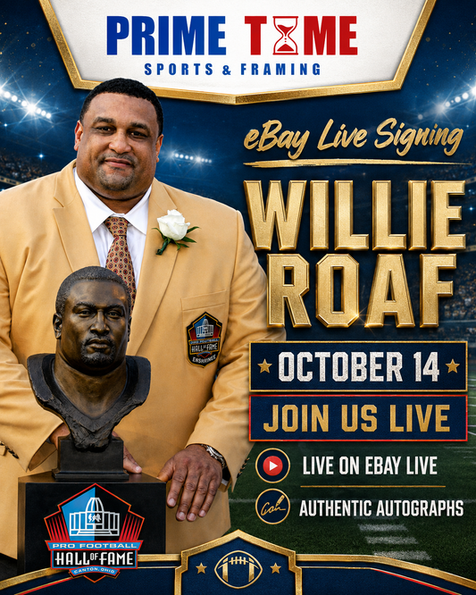 Willie Roaf Mail-in Ticket for Private Signing on 1 Item YOU WILL NOT MEET Willie Roaf