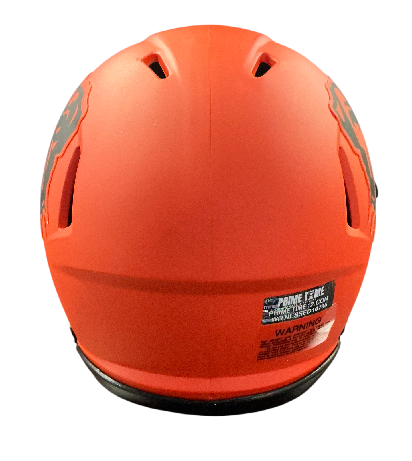 Carson Schwesinger Signed Autographed Cleveland Browns Rave Orange Mini Helmet Signed in Black includes COA
