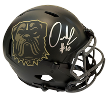 Load image into Gallery viewer, Quinshon Judkins Signed Autographed Cleveland Browns Authentic Speed Salute To Service Helmet Beckett COA