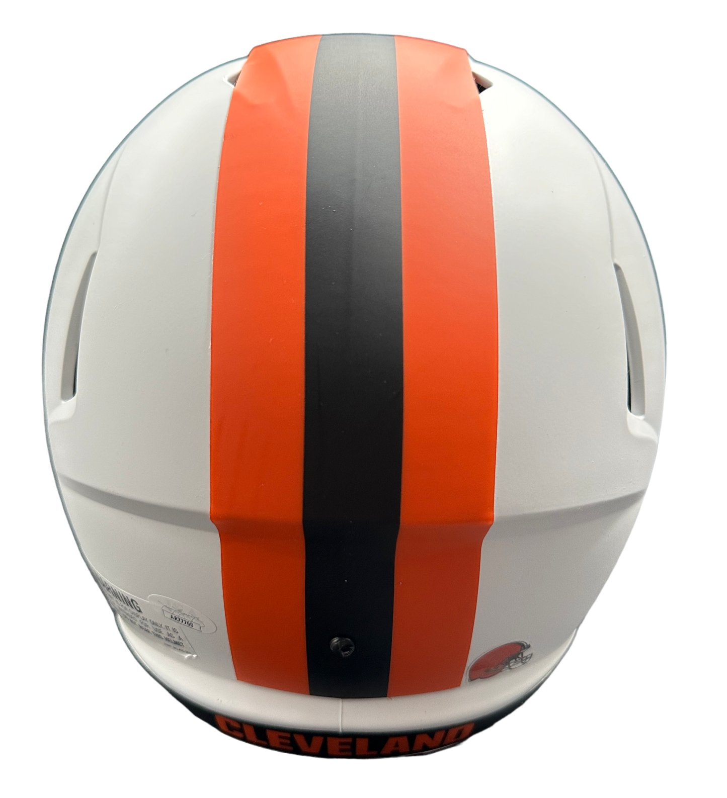 Cleveland Browns David Njoku Hand Signed Autographed Full Size 2023 White Alternate Helmet with JSA COA