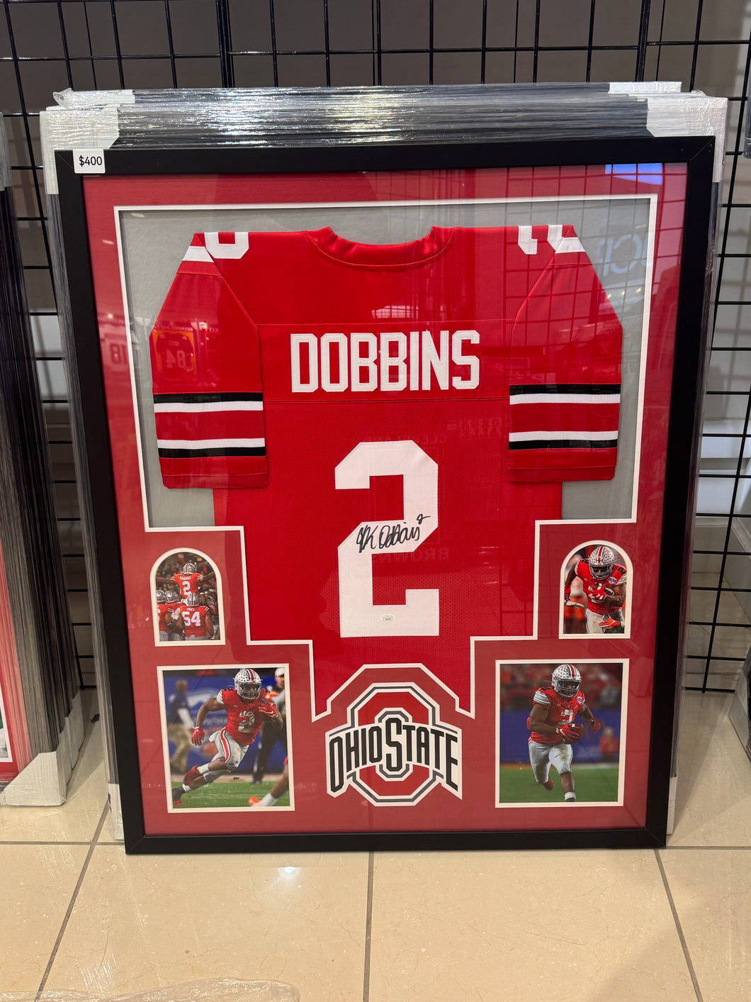 Ohio State Buckeyes Hand Signed Autographed Jersey Custom Framed JSA COA