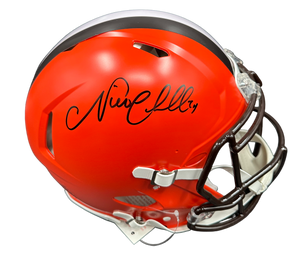 Cleveland Browns Nick Chubb Hand Signed Autographed Full Size Authentic Current Style Speed Helmet Beckett COA