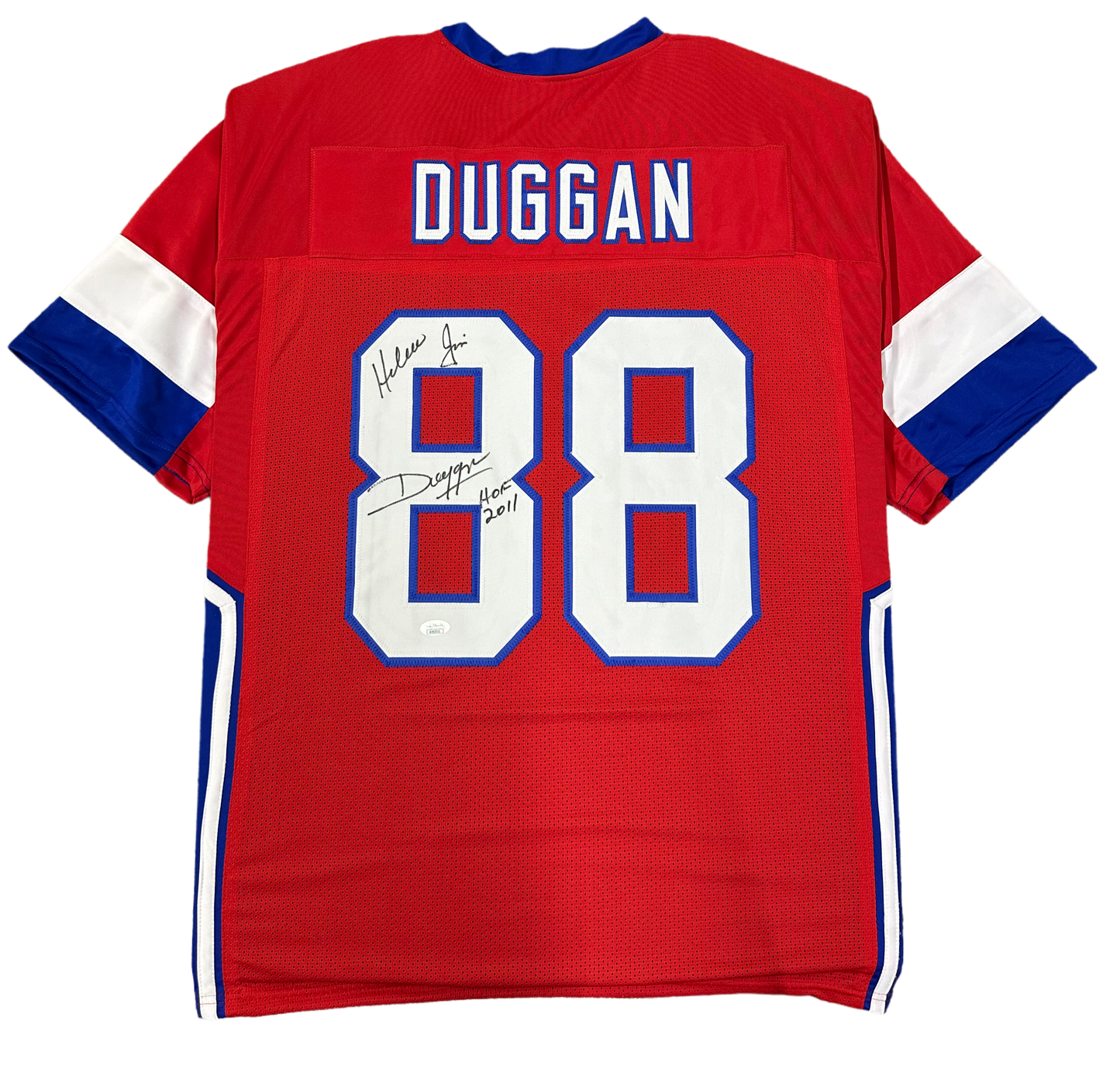 Hacksaw Jim Duggan WWE Superstar Hall of Fame 2011 Hand Signed Autographed Custom Jersey JSA COA