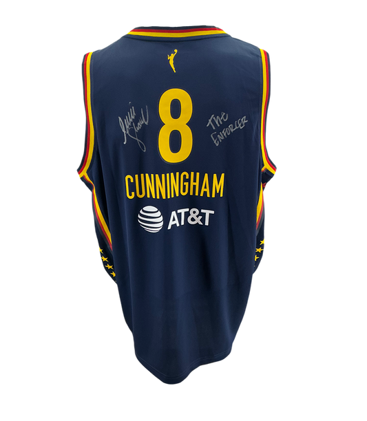 Indiana Fever Sophie Cunningham Hand Signed Autographed Indiana Fever Fanatics Unisex Explorer Edition Fast Break Replica Jersey Swau COA