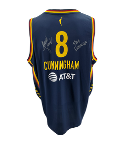 Indiana Fever Sophie Cunningham Hand Signed Autographed Indiana Fever Fanatics Unisex Explorer Edition Fast Break Replica Jersey Swau COA