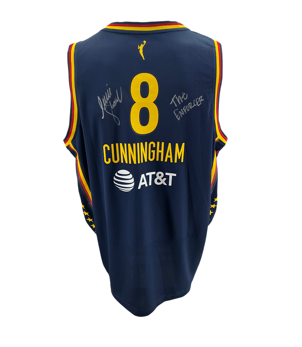 Indiana Fever Sophie Cunningham Hand Signed Autographed Indiana Fever Fanatics Unisex Explorer Edition Fast Break Replica Jersey Swau COA